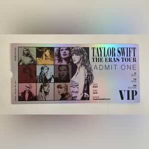 Taylor Swift Commemorative Eras Tour Ticket